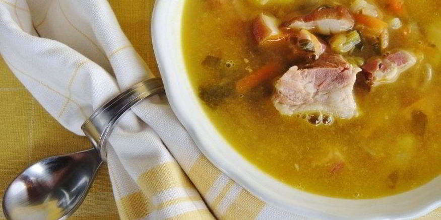 Рецепт горохового супа с беконом