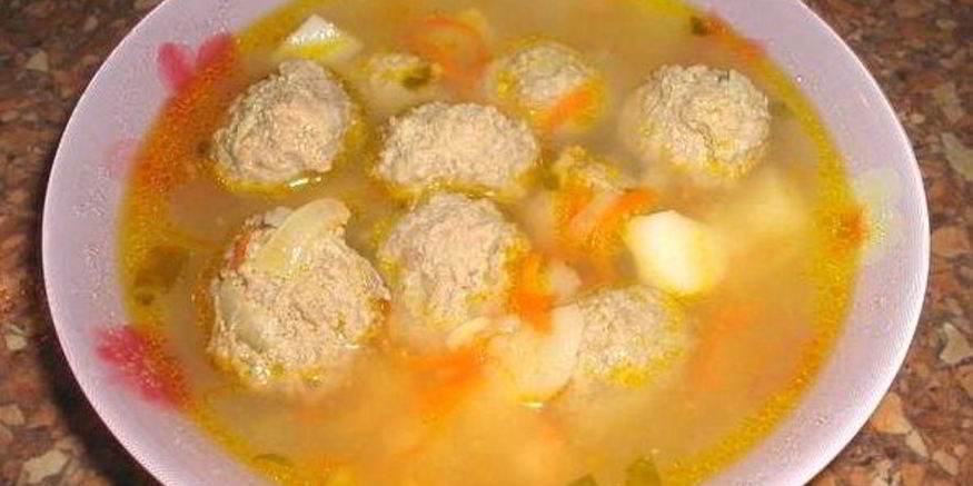 Рецепт горохового супа с фрикадельками