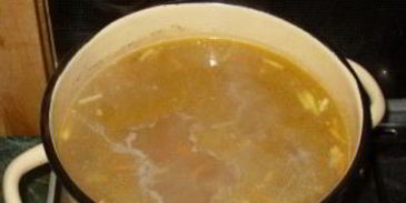 гороховый суп с грибами