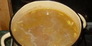 гороховый суп с грибами