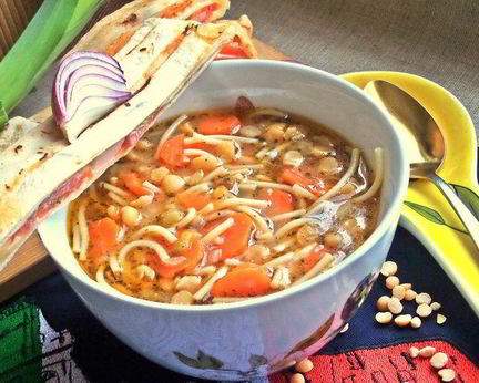 Гороховый суп с итальянским акцентом