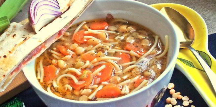 Рецепт горохового супа с итальянским акцентом