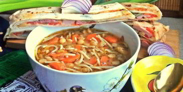 гороховый суп с итальянским акцентом