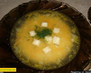 Гороховый суп с копчеными ребрышками