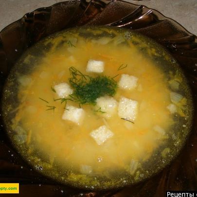 Гороховый суп с копчеными ребрышками