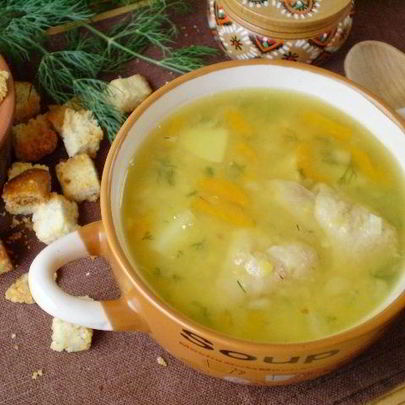 Гороховый суп с курицей в мультиварке