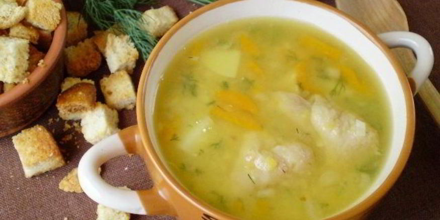 Рецепт горохового супа с курицей в мультиварке