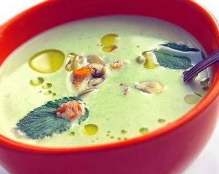 Гороховый суп с мятой