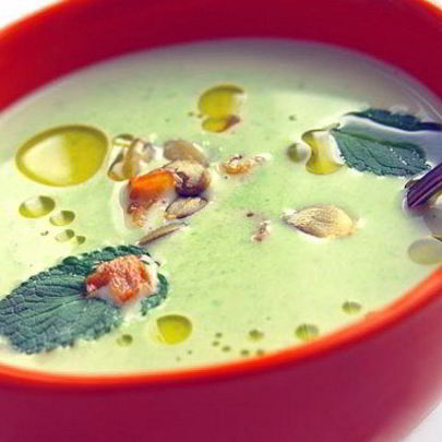 Гороховый суп с мятой