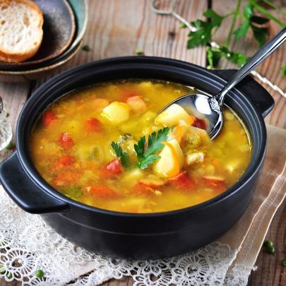 Гороховый суп с охотничьими колбасками