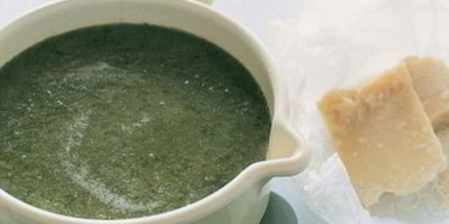 Рецепт горохового супа с салатом-латуком