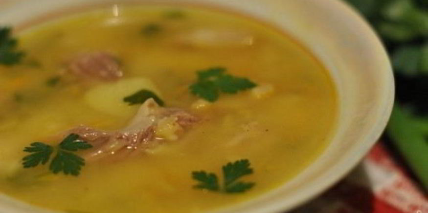 Рецепт горохового супа со свининой