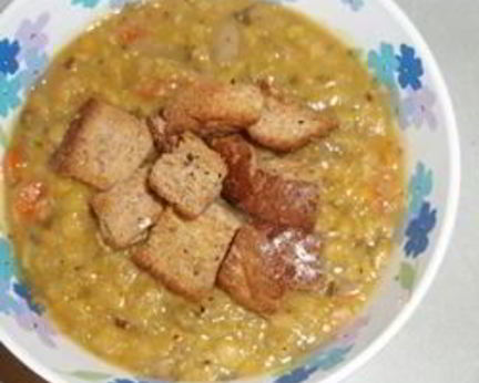 Постный гороховый суп