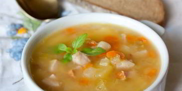 простой гороховый суп с ветчиной