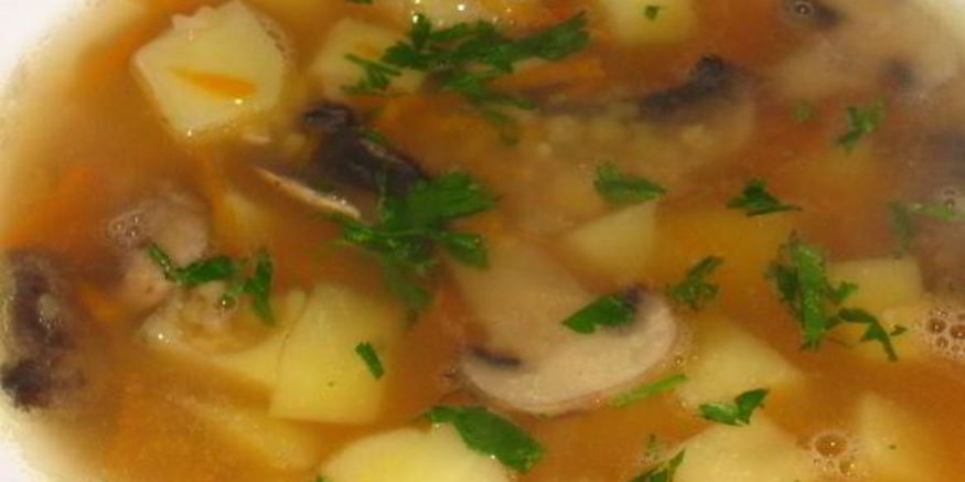 Рецепт супа горохового с грибами