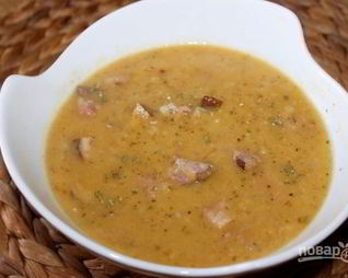 Суп гороховый с копченостями