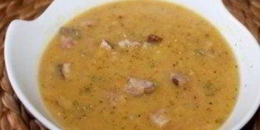 суп гороховый с копченостями