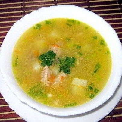 Суп гороховый с курицей