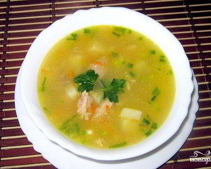 Суп гороховый с курицей