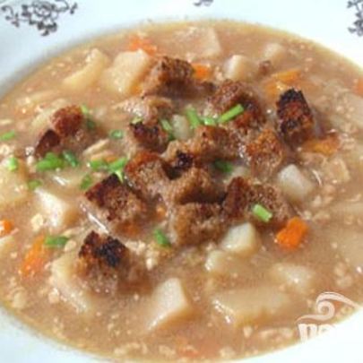 Суп гороховый с орехами