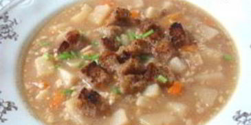 суп гороховый с орехами