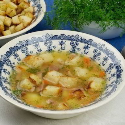 Суп гороховый со свининой