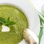 Рецепт Свежего горохово-мятный суп