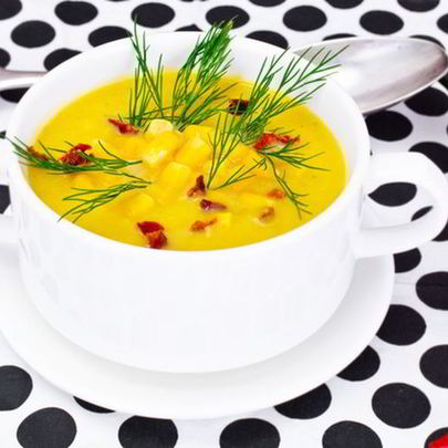 Ямайский кукурузно-гороховый острый суп со специями