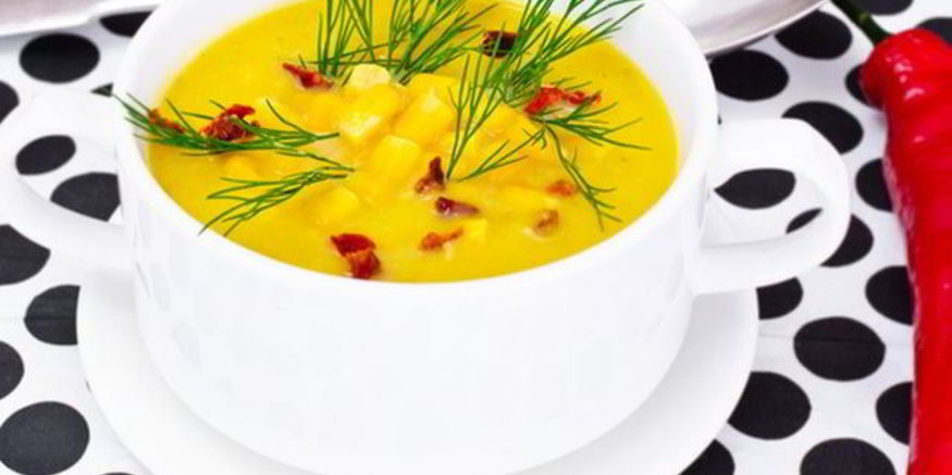 Рецепт ямайского кукурузно-гороховый острый суп со специями