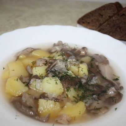 Грибной суп из вешенок