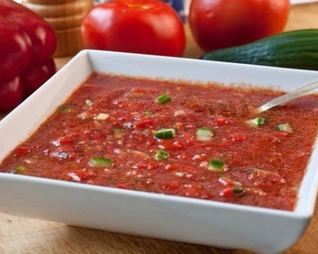 Гаспачо томатный холодный суп классический