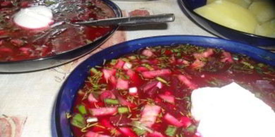 Рецепт холодника из консервированной свеклы