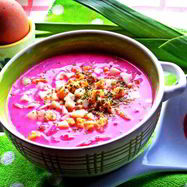 Рецепт Холодника на кефире с маринованной свеклой