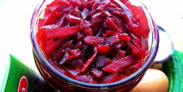 холодник на кефире с маринованной свеклой