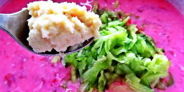 холодник на кефире с маринованной свеклой