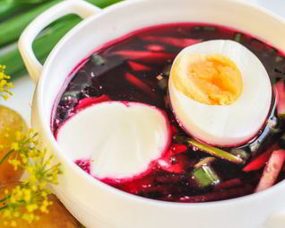 Холодник на свекольном отваре