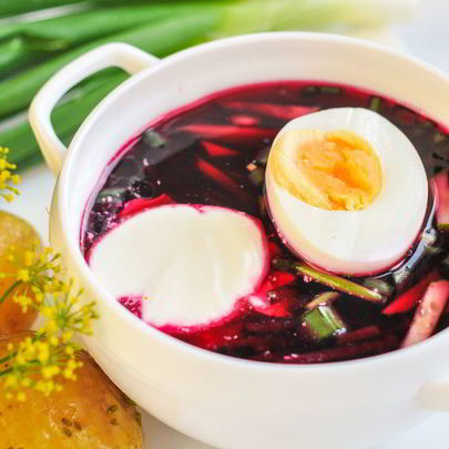 Холодник на свекольном отваре