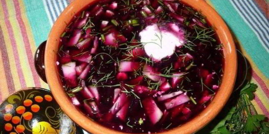 Рецепт холодника на воде