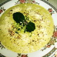 Рецепт Холодного кабачково-огуречный суп