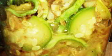 холодный кабачково-огуречный суп