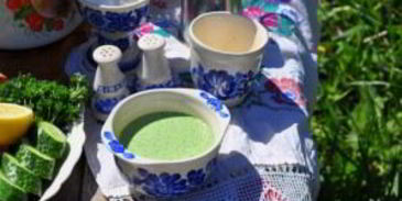 холодный огуречный суп на йогурте