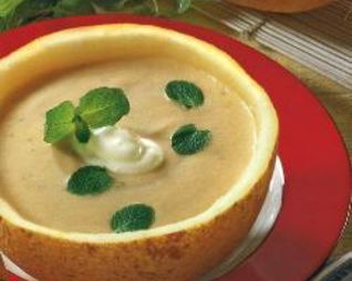 Холодный суп из дыни с бататом