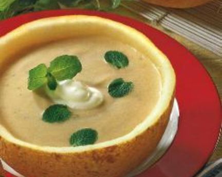 Холодный суп из дыни с бататом