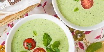 холодный суп из огурца и цуккини