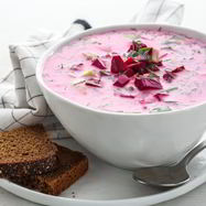 Рецепт Холодного супа из простокваши и свеклы