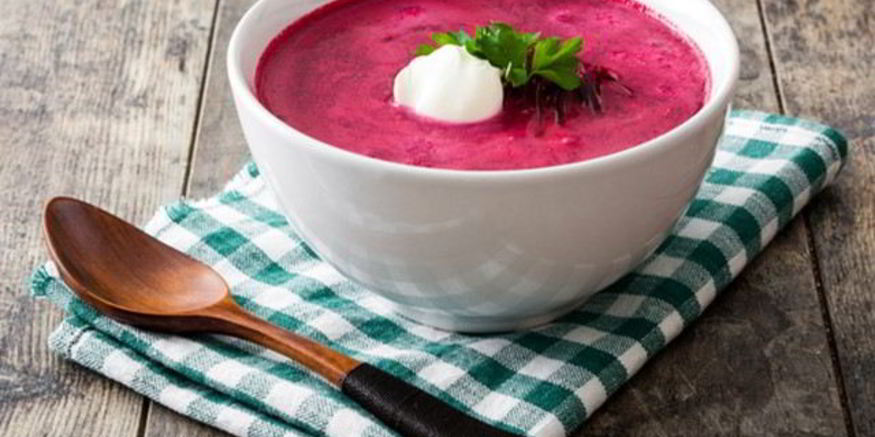 Рецепт холодного супа из свежей свеклы