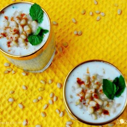 Холодный суп-пюре из кольраби с яблоками