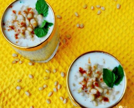 Холодный суп-пюре из кольраби с яблоками