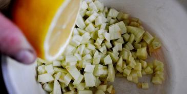 холодный суп-пюре из кольраби с яблоками