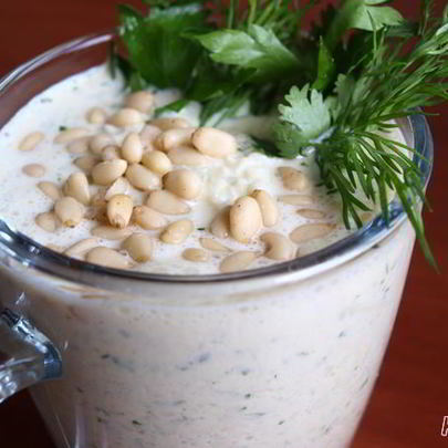 Холодный суп-пюре из кольраби